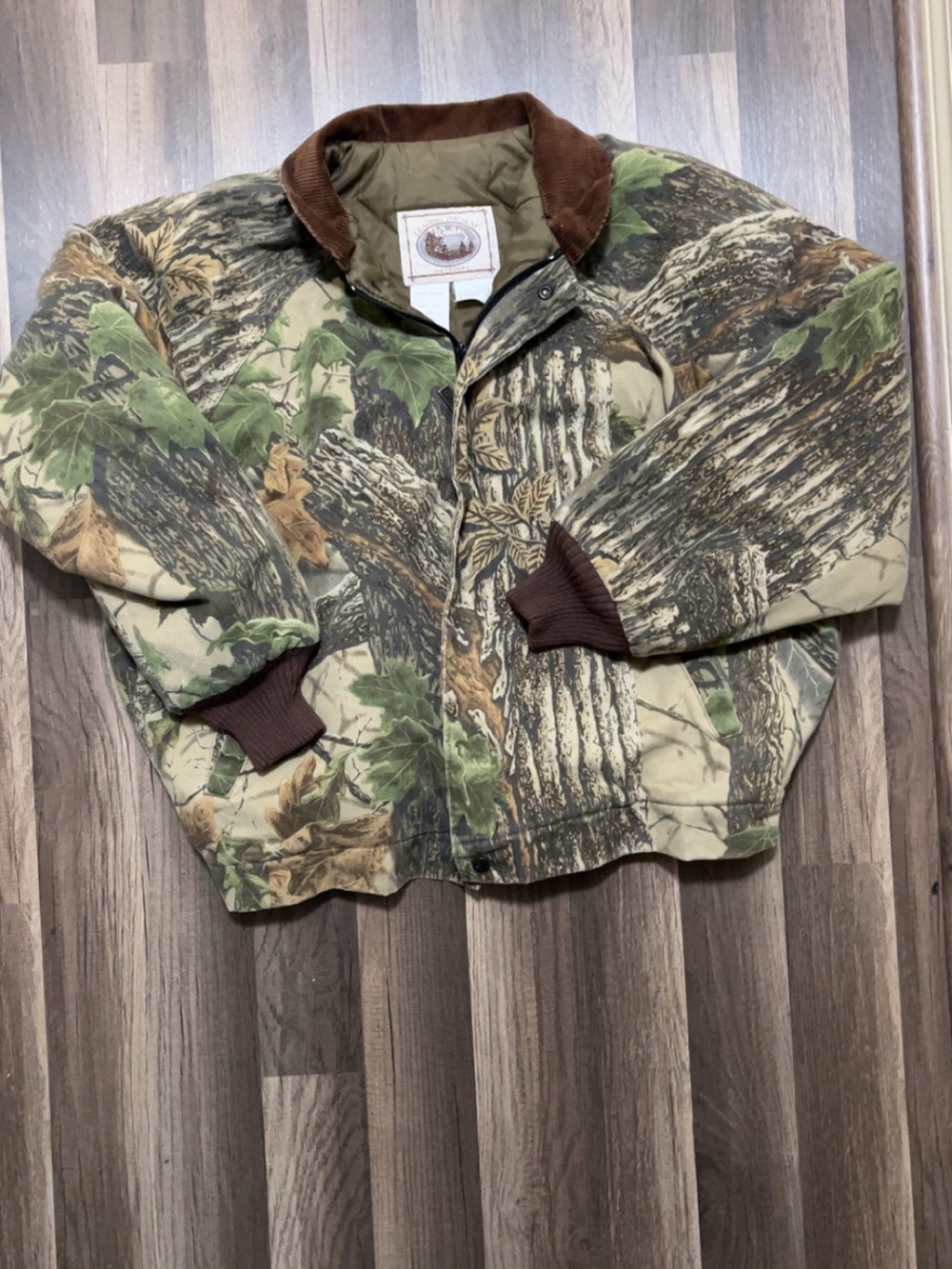 Vintage WALLS Camouflage Insulated Mens XL Bomber Hunting Jacket